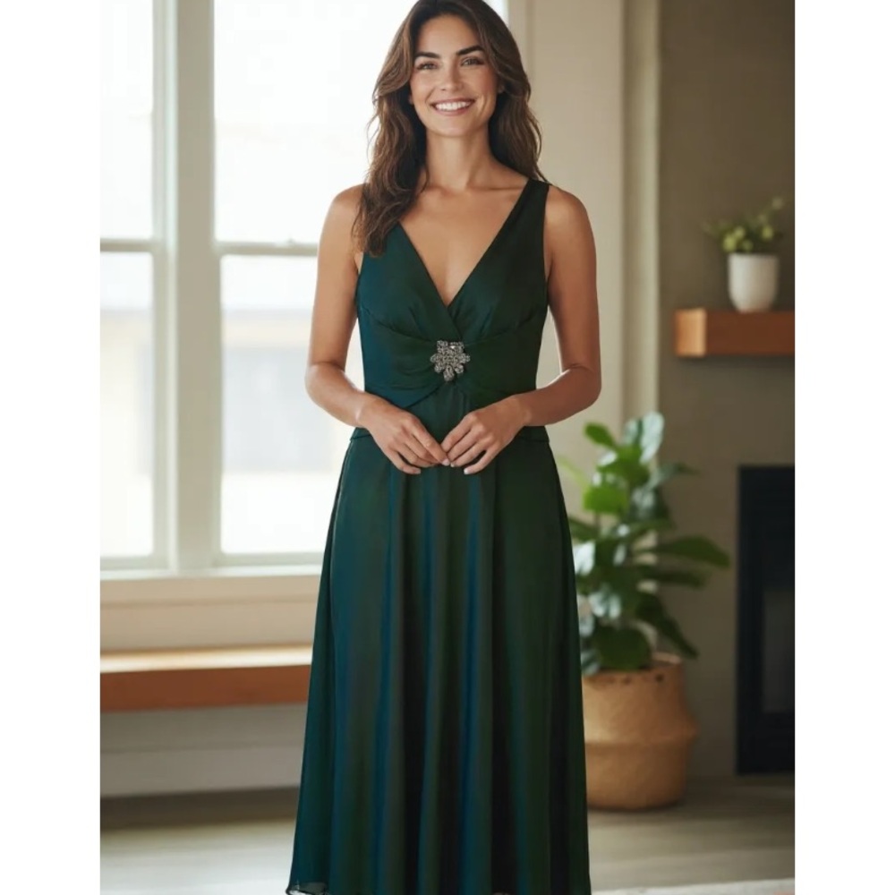 Jones New York Emerald Green Cocktail Dress